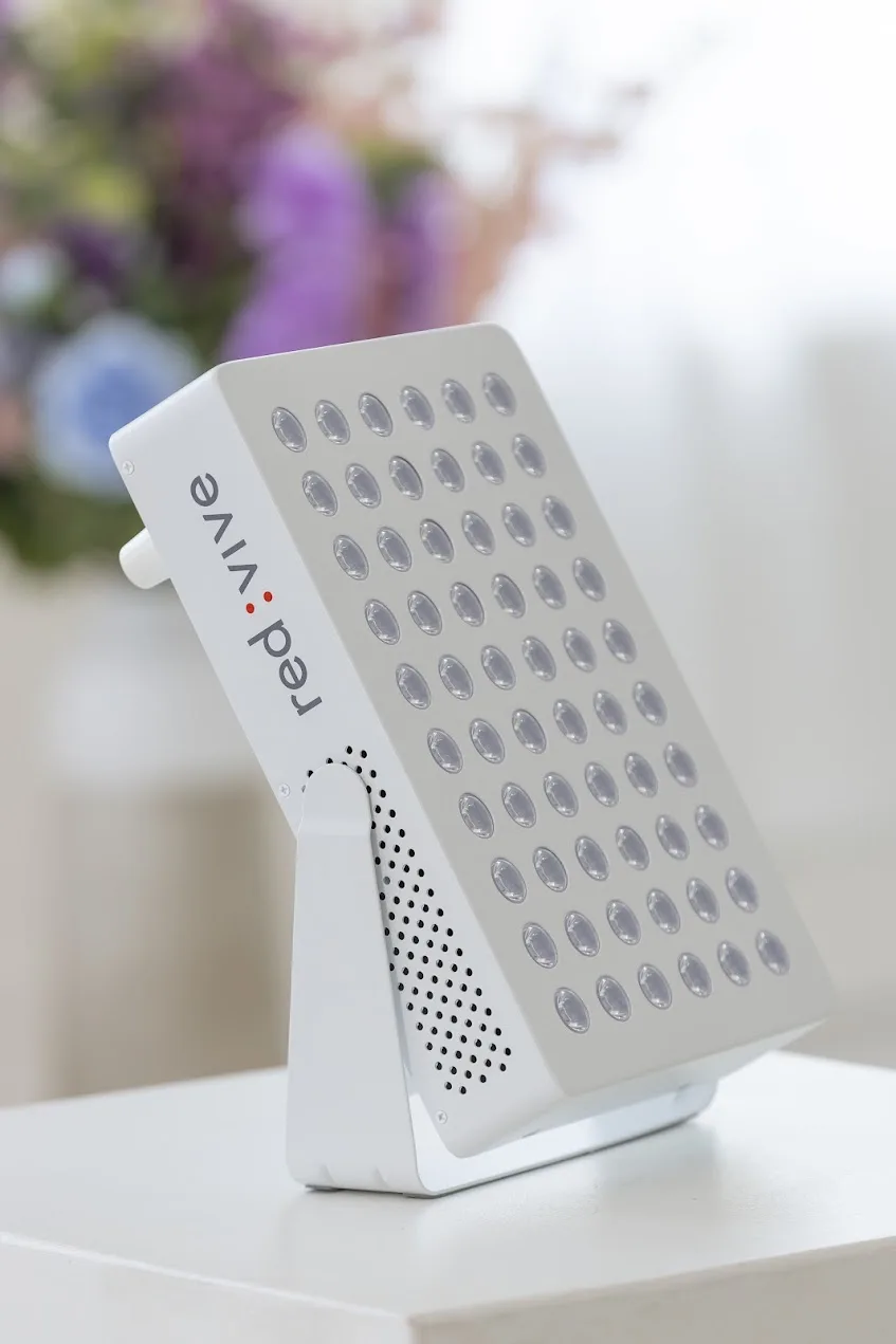 RedVive red and near-infrared light therapy device used at Prime Podiatry
